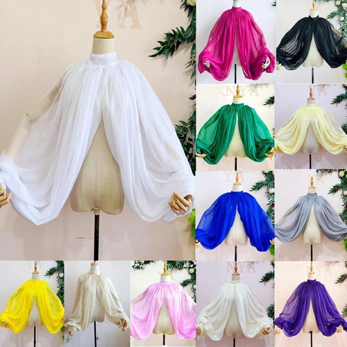 Chiffon wedding cloaks puffy - wedding,
